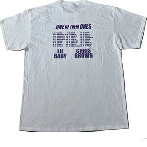 Chris Brown Lil Baby One Of Them Ones Tour  T Shirt Adult Size XL NEW